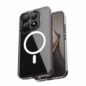 Crong Hybrid Clear Magnetic MagSafe ümbris seadmele Xiaomi 15T, läbipaistev