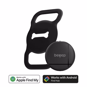 Beeep OneTag otsinguseade koerale, Apple Find My / Android, must