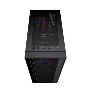 Игровой корпус компьютера Gembird Fornax 4000 ARGB, ATX, Midi Tower, подсветка, чёрный