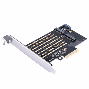 Orico PDM2 PCIe laienduskaart 3.0 ×4 M.2 NVMe- ja SATA-ketastele – must