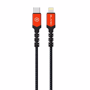Blavec Кабель Raptor плетёный - Type C to Lightning - PD 20W 2,4A 0,5 метра Apple CarPlay (CRA-CL24BR05) чёрно-красный