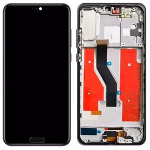 LCD ekraan Huawei P20 PRO puuteekraani, kodunupu ja raamiga must OLED