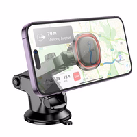 Borofone Car hoidja BH125 Roman magnetic to windshield must-punane