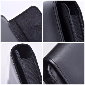 ROYAL universal horizontal leather belt holster size 2XL for SAMSUNG A21s / S20 ULTRA / S21 ULTRA / A70 / A71 / XIAOMI REDMI 9 / HUAWEI P SMART PRO black