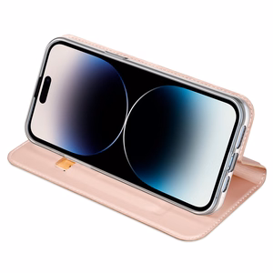 Dux Ducis Skin Pro Wallet Ümbris jaoks iPhone 15 Pro Max - roosa