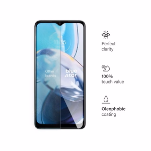 Karastatud klaas to Motorola E22 sinine Star