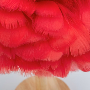 Laua lamp voodikõrval feather Kunst Deco punane CBDPH