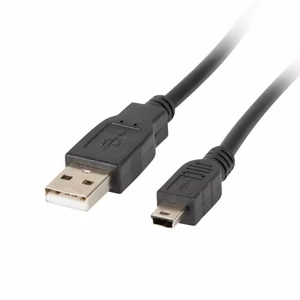 LANBERG CA-USBK-10CC-0018-BK USB 2.0 mini AM-BM5P kaabel, 1.8m, must