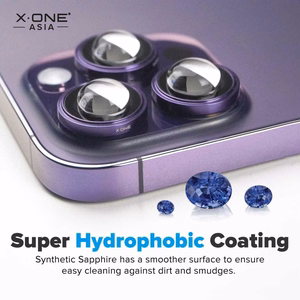 X-ONE Sapphire Camera Armor Pro - jaoks iPhone 13 Pro/13 Pro Max - hõbedane