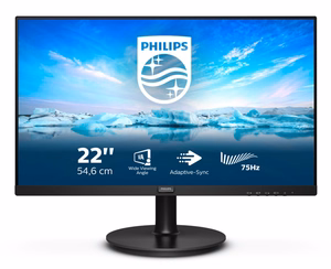 Philips V Line 222V8LA/00 monitor 54,6 cm (21,5") 1920 x 1080 pikslit Full HD LCD must