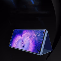 Clear View ümbris kate Oppo Find X5 Pro kate klapiga must