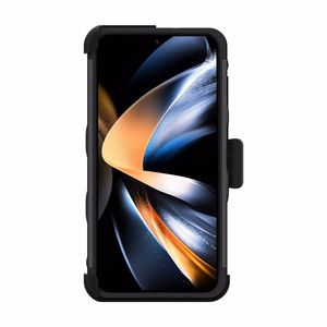 ZIZO BOLT Series tugevdatud ümbrise komplekt Samsung Galaxy S23+ jaoks, 9H ekraanikaitse, sisseehitatud tugijala ja vööklambriga hoidikuga, must
