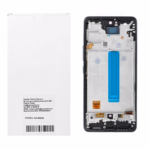 REWA OLED LCD-ekraan raamiga SAMSUNG A53 5G jaoks, must