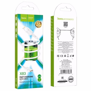 Кабель USB A на Lightning Hoco 2,4A 1 м X83 белый
