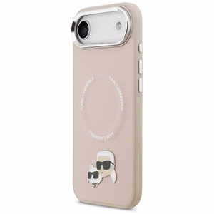 Karl Lagerfeld Karl & Choupette Pins MagSafe Ümbris jaoks iPhone Air Roosa