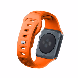 3mk silikoonrihm Apple Watchile, 38/40/41/42 mm, oranž, väike suurus