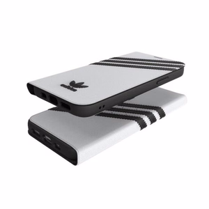 Adidas OR Booklet Ümbris PU jaoks iPhone 12 / 12 Pro 6.1" - valge and must