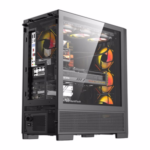 DarkFlash AIRNOVA arvutikorpus (must) + 3 ventilaatorit