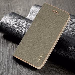Чехол-книжка Vennus с рамкой для iPhone 12 Mini серый