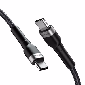 Wozinsky WNBCC2 USB-C / USB-C PD 65W kaabel 2 m - must