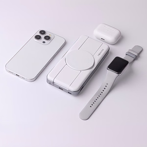 Forever wireless power bank MATB-300 10000 mAh magnetic 3in1 white