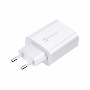 Phone laadija Forcell F-Energy USB C QC4.0 PD 3A 25W TFK-TC-25WPD valge