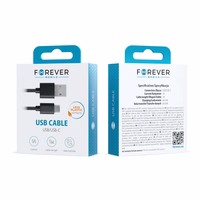 Forever kaabel USB - USB-C 1,0 m 1A must