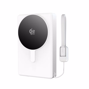 Tech-Protect PB40 LifeMag MagSafe 10000mAh 25W Qi2.2 akupank, valge ja hõbedane
