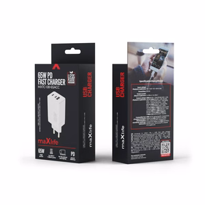 Maxlife MXTC-08-65ACC PD QC laadija 2x USB-C 1x USB 65W valge