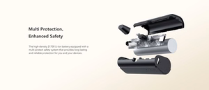 Powerbank Veger PlugOn (W0556P) PD QC3.0 3A 20W 5000 mAh with a built-in connector Lightning must