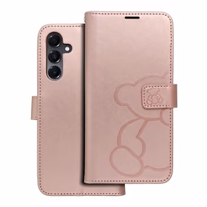 MEZZO Book ümbris jaoks SAMSUNG A16 5G teddy bear rose kuldne
