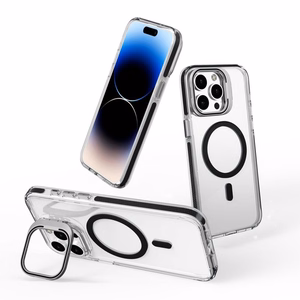 LENS MAG COVER Ümbris ühilduv koos MagSafe jaoks IPHONE 16 PRO MAX must