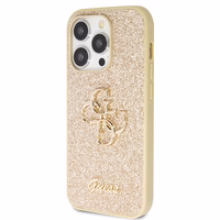 Guess GUHCP14LHG4SGD ümbris jaoks iPhone 14 Pro - kuldne Glitter Script Big 4G