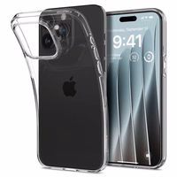 Spigen Crystal Flex Ümbris jaoks iPhone 15 Pro Max - Clear