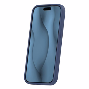 Silikoon Thin Mag ümbris for iPhone 15 6,1" tumesinine
