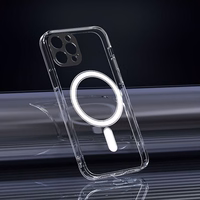 CLEAR MAG ÜMBRIS with camera protection compatible with MagSafe jaoks IPHONE 12 Pro läbipaistev