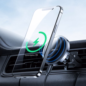 Joyroom Car Magnetic Hoidja Qi Juhtmevaba Inductive Laadija 15W (MagSafe Compatible jaoks iPhone) Must (JR-ZS240)