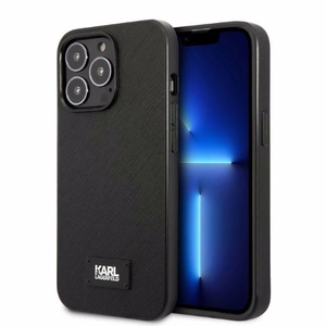 Karl Lagerfeld KLHCP13XSFMP2K iPhone 13 Pro Max 6.7" жёсткий чехол чёрный/чёрный Saffiano Plaque