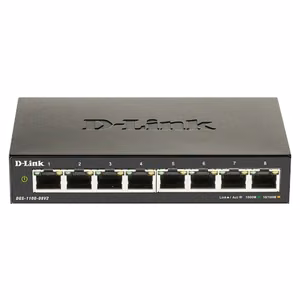 D-Link DGS-1100-08V2 – 8-портовый гигабитный интеллектуально управляемый настольный коммутатор