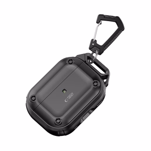 Tech-Protect Rough Hook Ümbris with Carabiner jaoks Apple AirPods Pro 1 / 2 - must