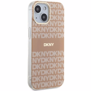 DKNY IML Mono & Stripe MagSafe ümbris jaoks iPhone 15 / 14 / 13 - roosa