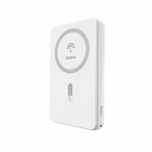 Dudao K14S magnetiline 20W 5000mAh 1x USB-A 1x USB-C valge akupank