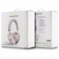 Guess Metallic Triangle Logo Over-Ear Headphones - Roosa