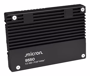 Micron 9550 MAX 12.8TB NVMe SSD ketas U.2 lugemine 14000 MB/s kirjutamine 10000 MB/s