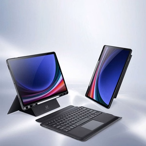 DUX DUCIS case DK foldable with Wireless Keyboard jaoks SAMSUNG Tab S10 Plus/S9 Plus/S9 FE Plus must