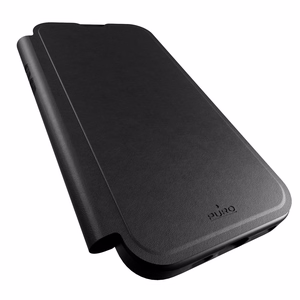 Puro Book Mag MagSafe Leather Ümbris with Flap and Card Slot jaoks iPhone 16 Pro Max - Must