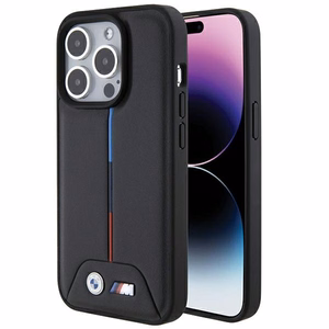 BMW Quilted Tricolor iPhone 15 Pro Ümbris - must