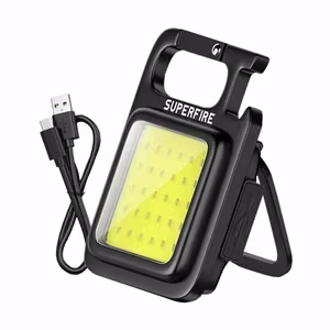 Superfire MX16 taskulamp, 600 lm, 500 mAh, USB-C, 4 modes