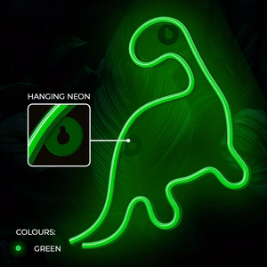Neon LED Light DINOSAUR roheline NNE01 Neolia