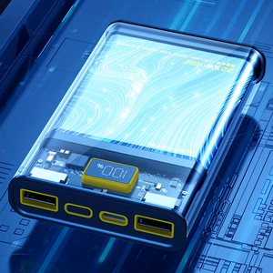 WEKOME WP-321 Vanguard Series akupank, 20000 mAh, PD 20 W + QC 22,5 W, must ja läbipaistev